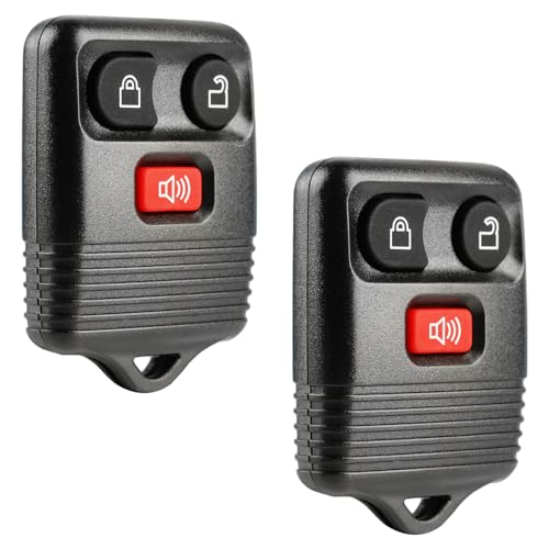 Key Fob Keyless Entry Remote fits Ford, Lincoln, Mercury, Mazda F150 F250 F350 Escape Expedition Explorer Ranger (and More), Set of 2