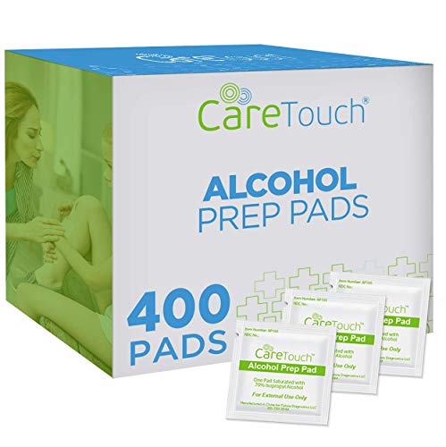 Book Cover Care Touch Alcohol Prep Pads, Medium 2-Ply - 400 Wipes