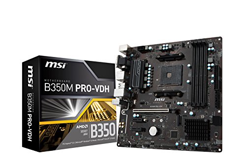 MSI Gaming AMD Ryzen B350 DDR4 VR Ready HDMI USB 3 CFX Micro-ATX Motherboard