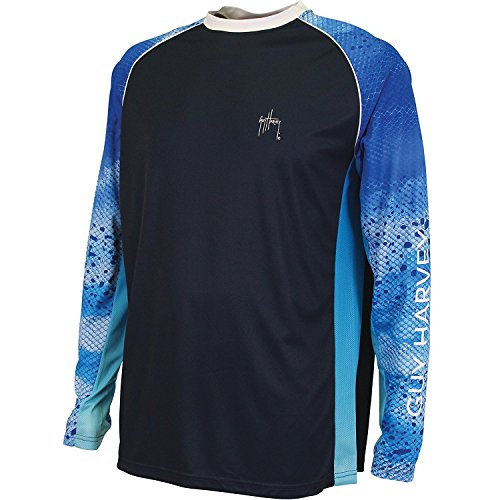 Guy Harvey Men's Phaser Long Sleeve Performance Shirt