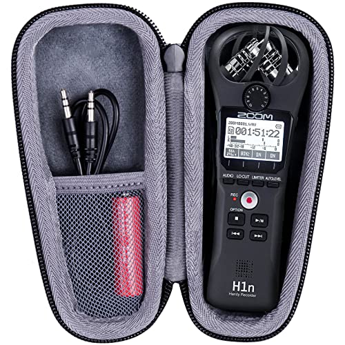 co2CREA Hard Case Replacement for Zoom H1n H1 Digital Handy Recorder (Black Case)