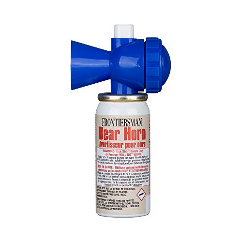 SABRE Frontiersman Bear Horn â€“ Sound Heard Up to Â½ Mile (805 M), Warn Bears & Give Them a Chance to Leave â€“ Alert If Lost