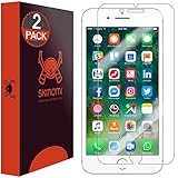 Skinomi Screen Protector Compatible with iPhone 8 Plus (2-Pack)(Edge to Edge) Clear TechSkin TPU Anti-Bubble HD Film