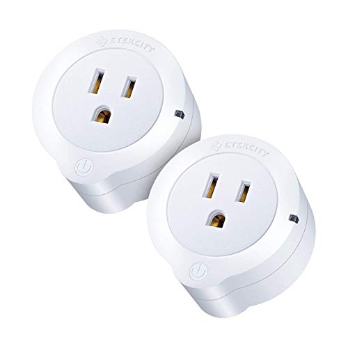 Book Cover VeSync Smart Plug by Etekcity, 2 Pack Mini WiFi Outlets, Works with Alexa, Google Home & IFTTT, Remote Control from Anywhere, WiFi Energy Monitoring with Schedule Function, No Hub Required, ETL Listed
