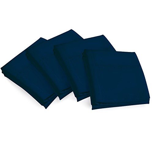 Zen Bamboo Ultra Soft Pillow Case (4 Pack) - Premium, Eco-friendly, Hypoallergenic, and Wrinkle Resistant Rayon Derived From Bamboo - King - White