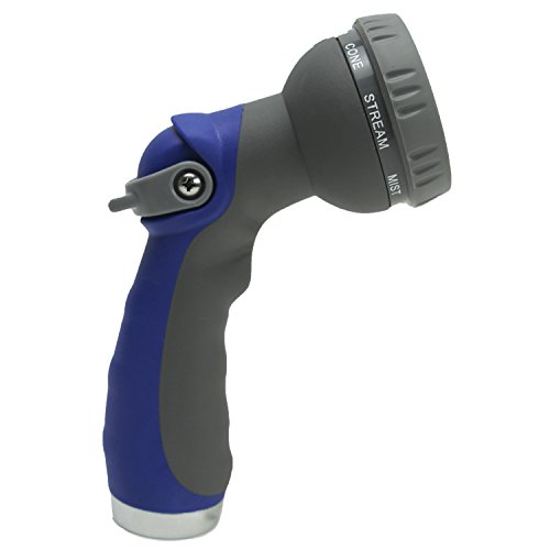 Viking Car Care 968701 Garden Hose Thumb Control Spray Nozzle - Heavy Duty 8 Pattern