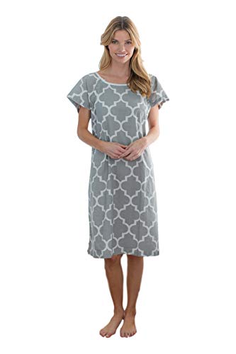 Baby Be Mine Gownies - Labor & Delivery Maternity Hospital Gown Maternity, Hospital Bag Must Have, Best (S/M pre pregnancy 0-10, Phoebe/Grey)