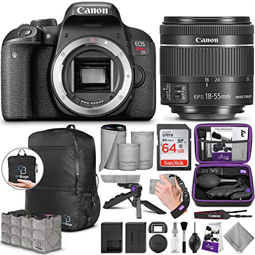 Book Cover Canon EOS Rebel T7i DSLR Camera with 18-55mm is STM Lens with Altura Photo Advanced Accessory and Travel Bundle