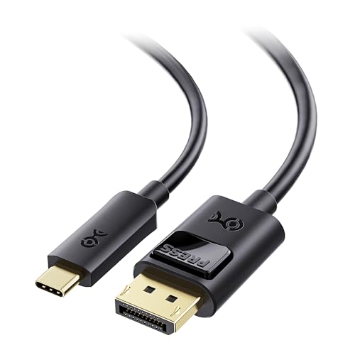Cable Matters USB C to DisplayPort 1.4 Cable (USB-C to DisplayPort Cable, USB C to DP Cable) Supporting 8K 60Hz in Black 10 ft - Thunderbolt 4 /USB4 /Thunderbolt 3 Compatible with MacBook Pro Dell XPS