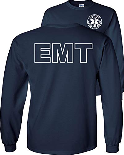 Fair Game EMT AEMT Star Life Long Sleeve T-Shirt - Blue - Large