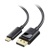 Cable Matters USB C to DisplayPort 1.4 Cable 10 ft, Support 8K@60Hz, 4K@240Hz (Thunderbolt 4 to DisplayPort Cable, DisplayPort to USB C Cable) Black - Not for Portable USB-C Monitor