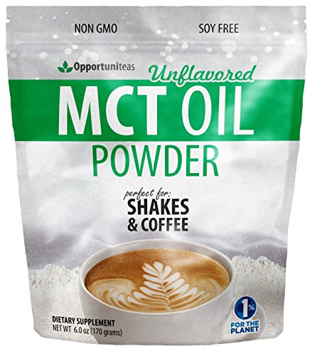 MCT Oil Powder - Delicious Creamer for Coffee, Tea, Smoothie, Recipe - Perfect Supplement for Keto, Ketogenic Diet - Easy Digestion & Instant Energy - Non GMO, Gluten Free, Soy Free - 6 oz