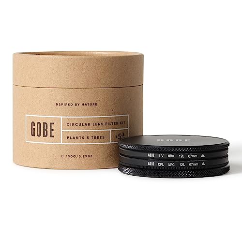 GOBE - Lens Filter kit 67 mm UV + Circular Polarized (CPL) (1 Peak)