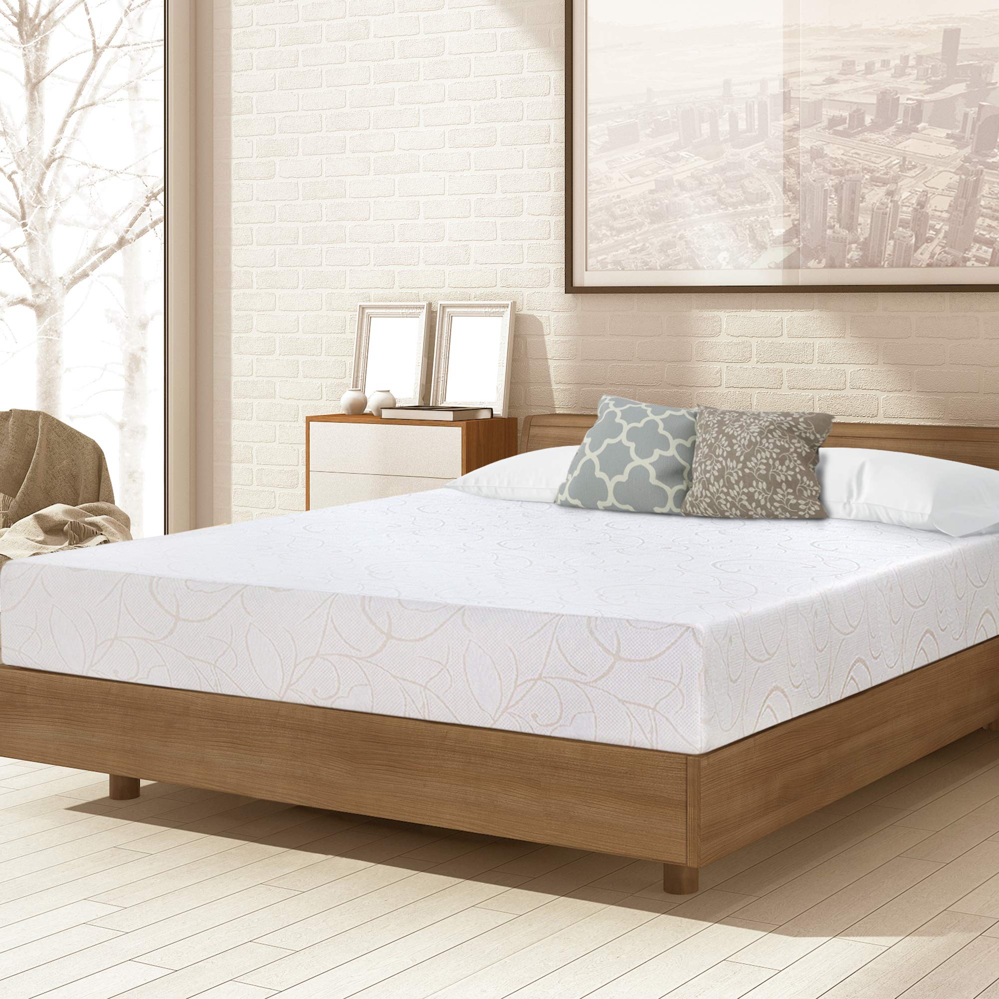 PrimaSleep Mattress, Full, White Full Foam Mattress - 7 Inch