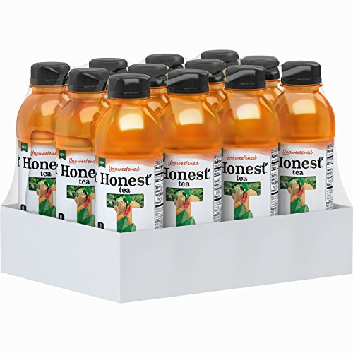 Honest Tea Organic Fair Trade Unsweet Peach Ginger Tea Gluten Free, 16.9 Fl. Oz, 12 Pack
