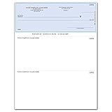CheckSimple Laser Business Checks, Compatible with QuickBooks/Quicken - Top Format, Lined (250 Qty) - Custom