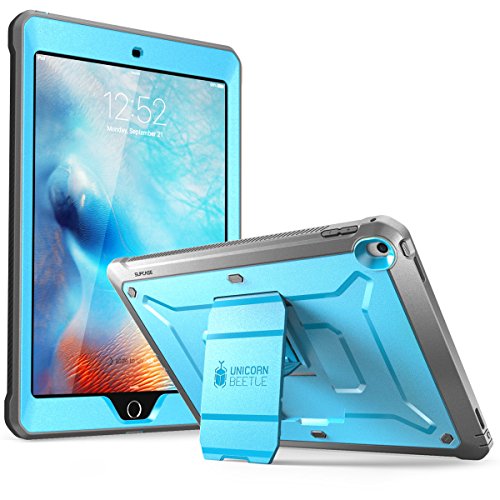 SUPCASE for iPad 9.7 Inch Case 6th/5th Generation (Unicorn Beetle Pro), [Built-in Screen Protector & Stand] Heavy Duty Full Body Shockproof Rugged Protective Case for iPad 9.7" 2018/2017, Blue