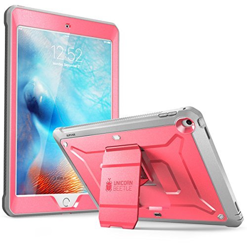 SUPCASE Unicorn Beetle Pro Series Case Designed for iPad 9.7 2018 / 2017, with Built-In Screen Protector & Dual Layer Full Body Rugged Protective Case for iPad 9.7 5th / 6th Generation (Pink)