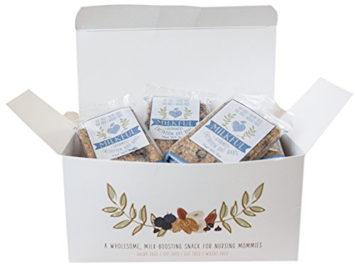 MILKFUL Lactation Bars, wholesome & delicious snack to increase breast milk supply. 12 Bars. (Dairy Free, Egg Free, Soy Free, Wheat Free) (Blueberry Almond Coconut)