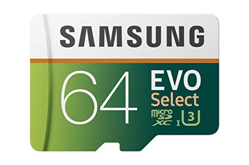 Book Cover Samsung 64GB 100MB/s (U3) MicroSD EVO Select Memory Card with Adapter (MB-ME64GA/AM)