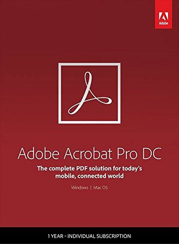 Book Cover Adobe Acrobat Pro DC - 1 Year Subscription