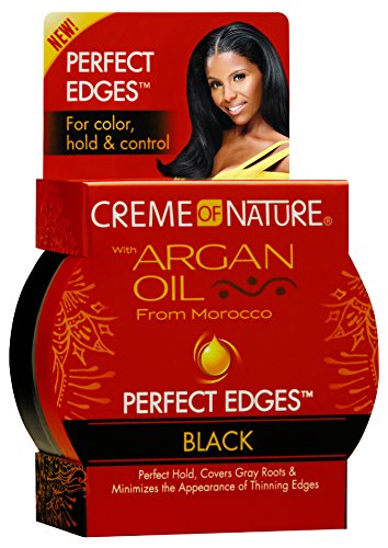 Book Cover Creme of Nature Perfect Edges, Black, 2.25 Ounce