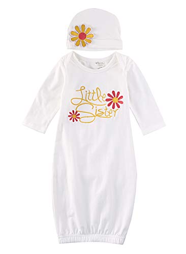 Newborn Baby Girl Take Home Outfit Baby Girl Gift Set Baby Gown (0-3 Months, Pink)