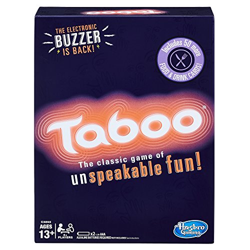 Book Cover Hasbro Gaming Taboo Party Board Game With Buzzer for Kids Ages 13 and Up (Amazon Exclusive)