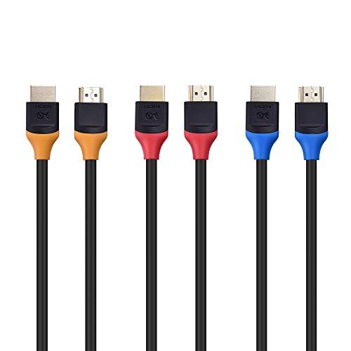 Cable Matters 3-Pack High Speed HDMI to HDMI Cable 15 Feet with HDR and 4K Resolution Support