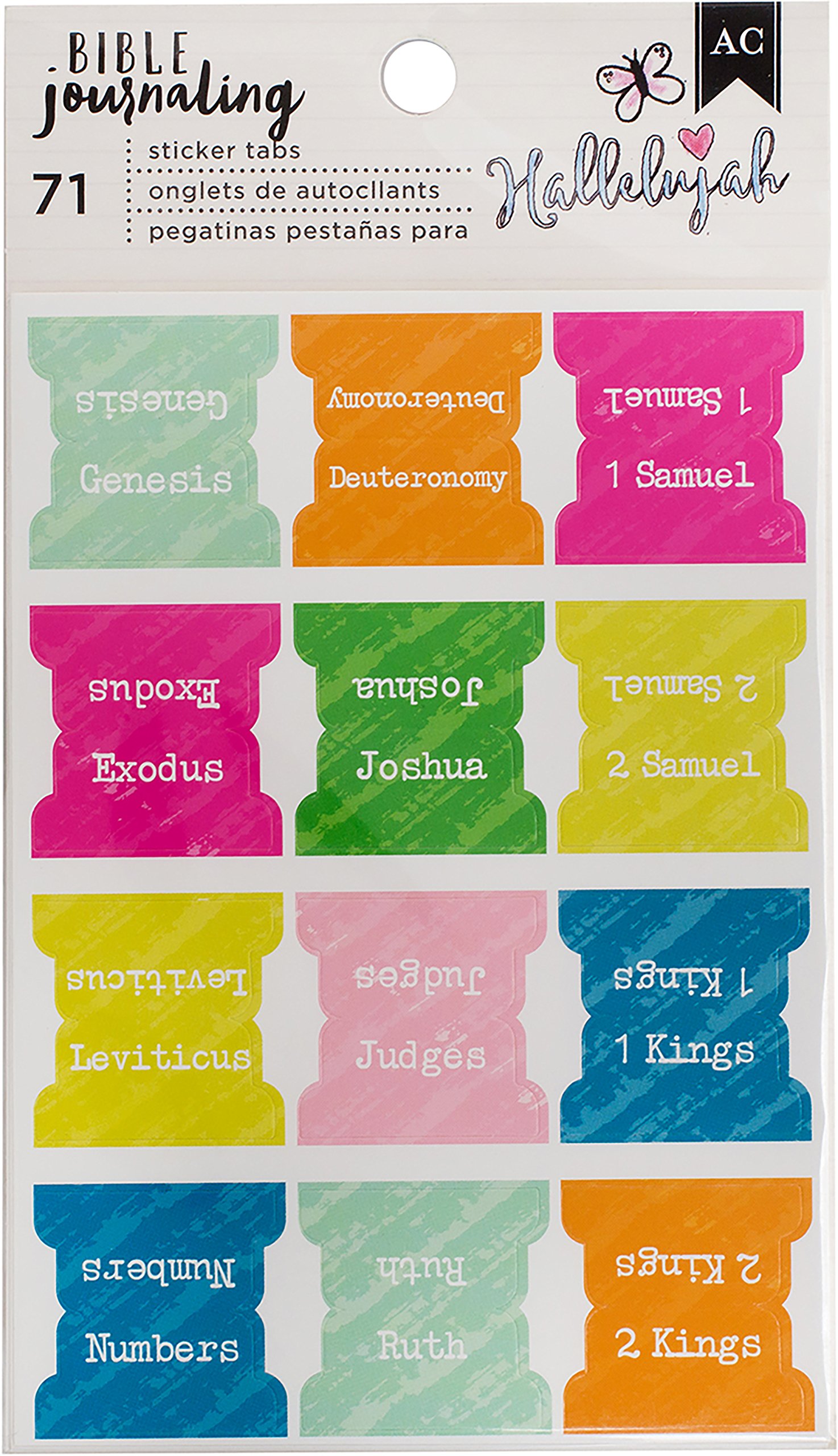American Crafts 378676 71 Piece Bible Journaling, Assorted 1 Pack