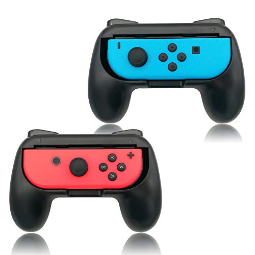 Book Cover Grips for Nintendo Switch Joy-Con,FYOUNG Controllers for Nintendo Switch Joy Con - Black (2 Packs)
