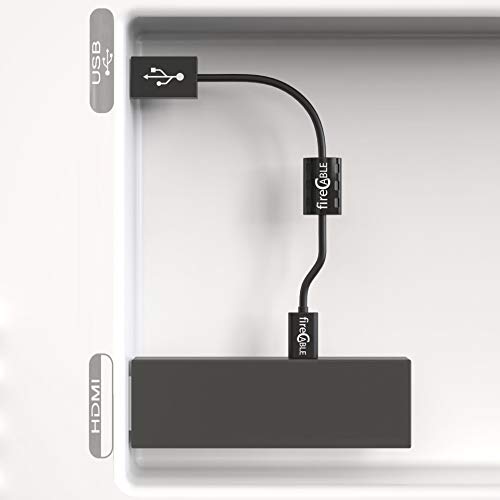 fire-Cable Power Adapter - Micro USB Cable for Streaming Sticks | Powers Device from Flat Screen TV