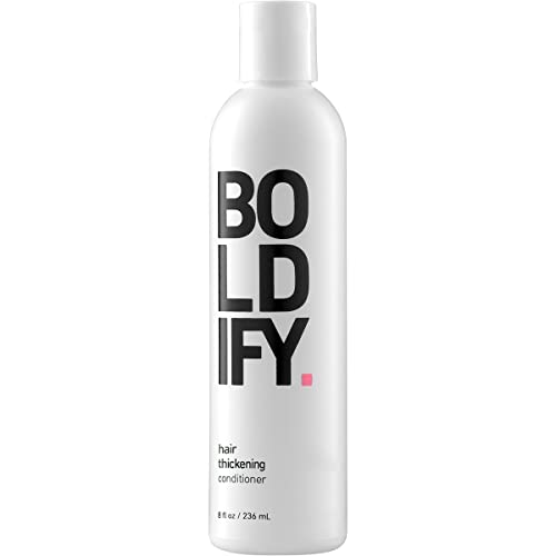 BOLDIFY Thickening Hair Conditioner - Natural Volumizing for Fine Hair, Sulfate Free, Biotin Hair Thickener For Strand Retention, Hair Loss Conditioner Instantly Stimulates Thicker & Fuller Hair - 8oz