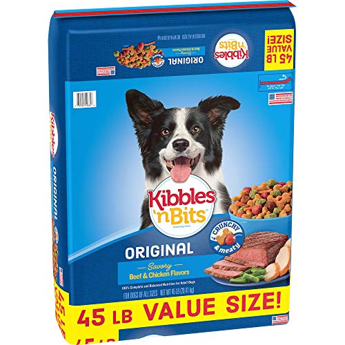 Kibbles 'N Bits 45 Lb Original Savory Beef & Chicken Flavors Dry Dog Food, Large