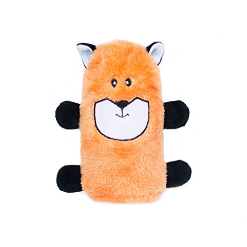 ZippyPaws - Colossal Buddie Squeakie No Stuffing Plush Dog Toy - Fox
