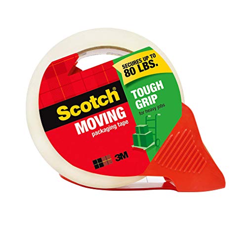 Book Cover Scotch Tough Grip Moving Packaging Tape, 1.88