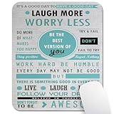 Wknoon Inspirational Quotes Laugh More Worry Less Don't Forget to Be Awesome Mouse Pad Custom Design, Work Hard Be Humble Follow Your Dreams Live Laugh Love Motivational Quote Mouse Pads