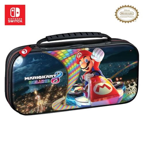 R.D.S. INDUSTRIES, INC. – Game Traveler Deluxe Licensed Travel Case Designed for Nintendo Switch, Lite, OLED, MarioKart (NNS50R)