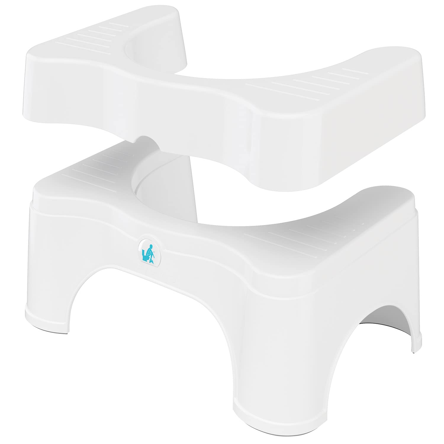 Squatty Potty The Original Bathroom Toilet Stool - Adjustable 2.0, Convertible to 7 inch or 9 inch Height, White
