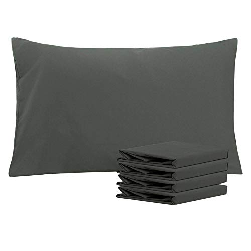 Book Cover NTBAY 100% Brushed Microfiber Pillowcases Set of 4, Soft and Cozy, Wrinkle, Fade, Stain Resistant, 20