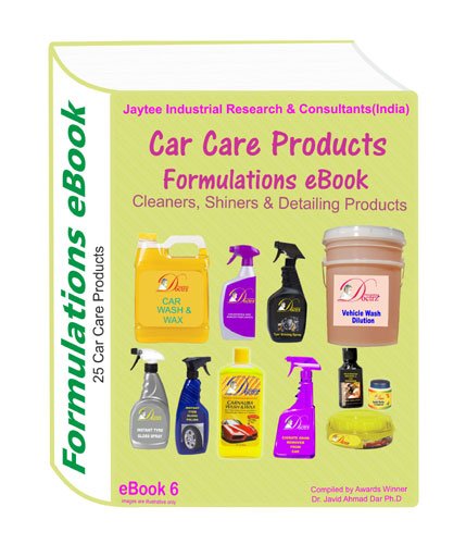 Car Care Products Manufacturing Formulations Book