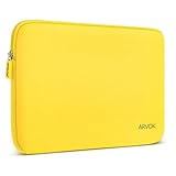 Arvok 13 13.3 14 Inch Laptop Sleeve Case for MacBook Pro 14 2021/Water-Resistant Notebook Chromebook Computer Pocket Briefcase Carrying Bag Pouch Skin Cover for HP/Dell/Lenovo/Asus/Acer, Yellow