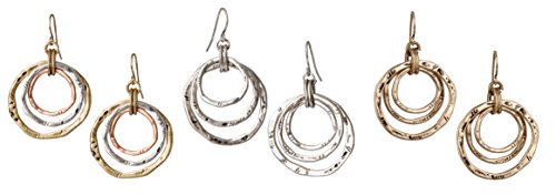 3 Circle Boho Antiqued Earrings | SPUNKYsoul Collection
