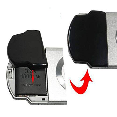 Battery Back Door Cover Case PSP 2000 2001 3000 3001 Playstation Portable Repair Parts Replacement Black