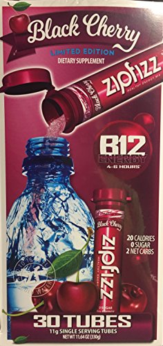 Book Cover Zipfizz Healthy Energy Drink Mix Black Cherry Limited Edition, 30 count