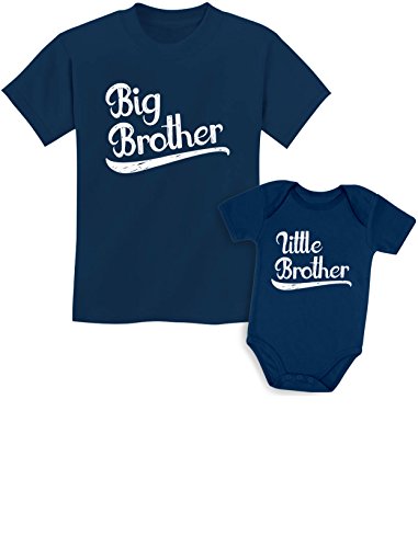 Book Cover Sibling Shirts Set for Big Brothers and Little Brothers Boys Gift Set Kids Shirt Navy/Baby Navy Kids Shirt 3T / Baby Newborn