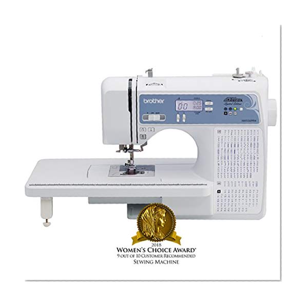 Brother Computerized Sewing Machine, XR9550PRW, Project Runway Limited Edition, 110 Built-in Utility, LCD Screen, Hard Case, White