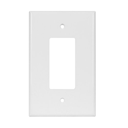 ENERLITES Decorator Light Switch or Receptacle Outlet Wall Plate, Over-Size 1-Gang 5.5" x 3.5", Polycarbonate Thermoplastic, 8831O-W, White