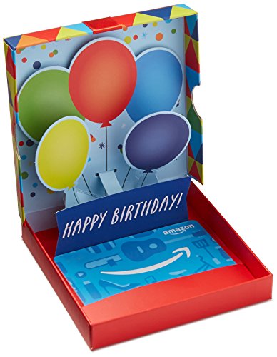 Book Cover Amazon.com Gift Card in a Birthday Pop-Up Box