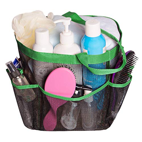 Attmu Mesh Shower Caddy for College Dorm Room Essentials, Hanging Portable Tote Bag Toiletry for Bathroom Accessories